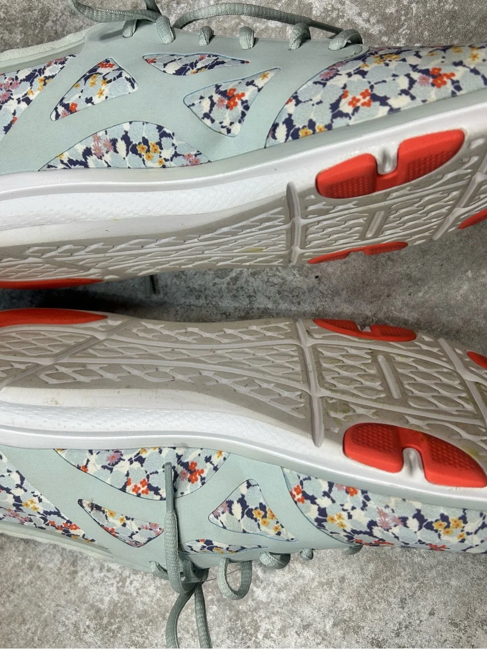 ASICS Fit Yui Women’s Size 10 Shoes Sneakers Casual Athletic Floral Mint Green